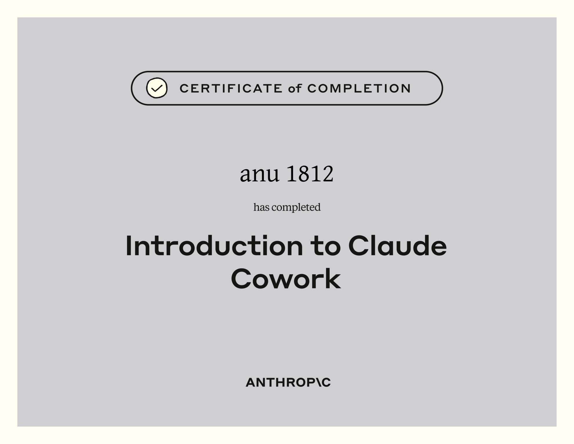 Introduction to Claude Cowork Certificate